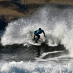 Scottish young surfers