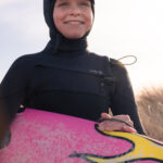 Scottish young surfers