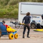 Scottish young surfers