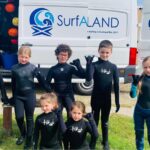 Scottish young surfers